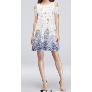 Robbie Bee Women 2X Paisley Lace Cold Shoulder Farycore Feminine SoftGirl Summer